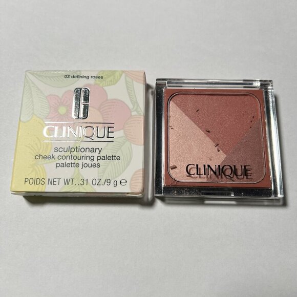 Clinique Sculptionary Cheek Contouring Palette Shade 03 Defining ROSES Blush - Picture 2 of 4